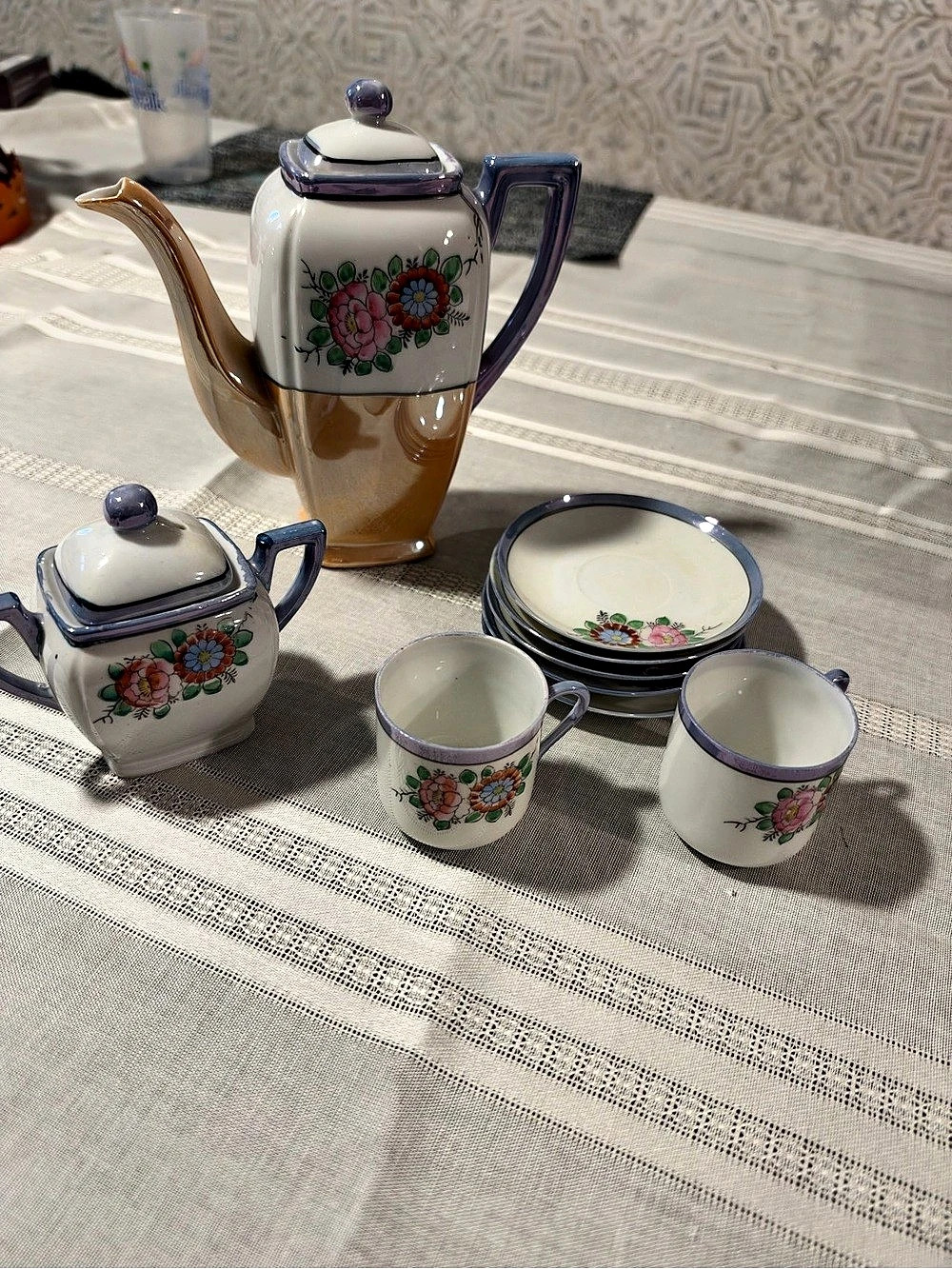 Floral Tea Set Made in Japan